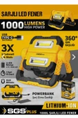 Sgs Şarjlı Led Çalışma Lambası-Power Bank 1000 Lümen 3.7V thumbnail 3