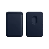 Sneezy İphone 12 Mini-12-12 Pro-12 Pro max Uyumlu Birinci Sınıf Magsafe Cüzdan Magsafe Deri Kartlık  Haki - 6