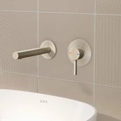 Vitra Origin Ankastre Lavabo Bataryası A4258134 Fırçalı Nikel - 2