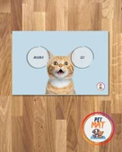 Petmat Kedi Mama Paspası , Kaymaz Taban , Yıkanabilir , Evcil Hayvan Paspası 021-M - 1