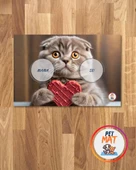 Petmat Kedi Mama Paspası , Kaymaz Taban , Yıkanabilir , Evcil Hayvan Paspası 020-G - 1