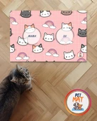 Petmat Kedi Mama Paspası , Kaymaz Taban , Yıkanabilir , Evcil Hayvan Paspası 019-P - 1