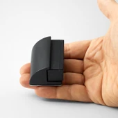 Metal Kapı Stoperi 3’lü Set Siyah Oval Model Güçlü Yapışkanlı Kauçuk Kapı Tamponu Durdurucu Koruyucu thumbnail 7