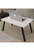 Katlanır Laptop Sehpası Seyyar Kahvaltı Sehpası Çalışma Masası  BEYAZ thumbnail 2