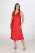 Arias Closet 2li Kırmızı Sabahlık Takımı Bigsize 6226 - 1