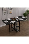 Asra Trend Metal Gövde Katlanır Mutfak Yemek Çalışma Masası, 155×75×70 cm, KM-31  ROYAL MERMER thumbnail 2