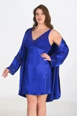 Arias Closet 2li Saks Sabahlık Takımı Bigsize 6211 - 1