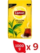 Lipton Yellow Label Dökme Siyah Çay 1000 gr x 9 Adet - 1