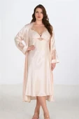 Arias Closet 2li Fildişi Sabahlık Takımı Bigsize 6222 - 1