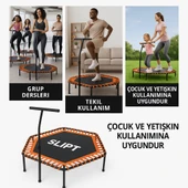 CKSpor  Tutunmalı Trambolin 135 Cm ''(54 Inç) Tutunmalı Step Trambolin Egzerisiz Trambolini - 7