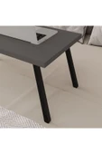 Katlanır Laptop Sehpası Seyyar Kahvaltı Sehpası Çalışma Masası  ANTRASİT thumbnail 2