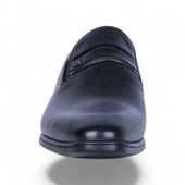 Censay 447 Siyah Antik Kauçuk %Deri Erkek Klasik Ayakkabı thumbnail 3