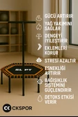 CKSpor  Tutunmalı Trambolin 135 Cm ''(54 Inç) Tutunmalı Step Trambolin Egzerisiz Trambolini - 5