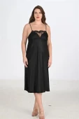 Arias Closet 2li Siyah Sabahlık Takımı Bigsize 6221 - 2