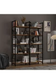 6 RAFLI METAL KİTAPLIK İKİ MODÜL  Nevada thumbnail 3
