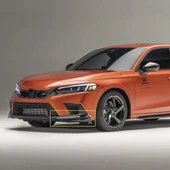 Honda Civic FE1 2022 ve Sonrası Uyumlu Ön Tampon Aero Flap Piano Black 2 Parça - 4