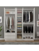 5 Kapaklı Gardırop 200cm  BEYAZ thumbnail 2