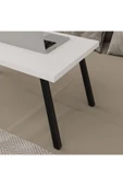 Katlanır Laptop Sehpası Seyyar Kahvaltı Sehpası Çalışma Masası  BEYAZ thumbnail 3