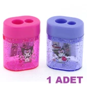 Kuromi Çift Bıçaklı (Gözlü) Hazneli Oval Kalemtraş 1 Adet - 1