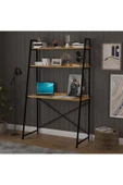 METAL KİTAPLIKLI ÇALIŞMA MASASI  Petra thumbnail 2