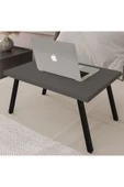 Katlanır Laptop Sehpası Seyyar Kahvaltı Sehpası Çalışma Masası  ANTRASİT thumbnail 3