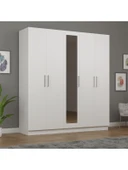 5 Kapaklı Gardırop 200cm  BEYAZ thumbnail 1