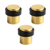 Metal Kapı Stoperi 3’lü Set Gold Model Vidalı Montaj Kauçuk Kapı Tamponu Çarpma Önleyici Durdurucu thumbnail 1