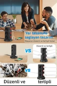 Dikey Kule Tipi Çoklu Priz 12 Priz Girişi, 3 USB Çıkışı, Anahtarlı, Güvenlik Korumalı - 4
