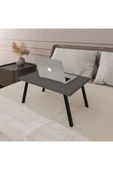 Katlanır Laptop Sehpası Seyyar Kahvaltı Sehpası Çalışma Masası  ANTRASİT thumbnail 1
