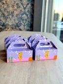 Denizatı Kutusu  25 'li El Tutmalı Çanta Doğum Günü Hediye Kutusu Pasta Kutusu - 6