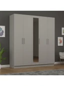 5 Kapaklı Gardırop 200cm  KÜL GRİ thumbnail 1