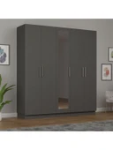 5 Kapaklı Gardırop 200cm  ANTRASİT thumbnail 1