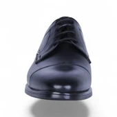 Censay 526 Siyah Antik Kauçuk %Deri Erkek Klasik Ayakkabı thumbnail 3