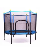 CKSpor Fileli Büyük Boy Trambolin 140 Cm Çap Korumalı Kolay Kurulum CKS448 thumbnail 9