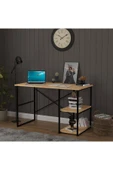 RAFLI METAL ÇALIŞMA MASASI  Safir Meşe thumbnail 2