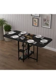 Asra Trend Metal Gövde Katlanır Mutfak Yemek Çalışma Masası, 155×75×70 cm, KM-31  ROYAL MERMER thumbnail 3