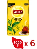 Lipton Yellow Label Dökme Siyah Çay 1000 gr x 6 Adet - 1