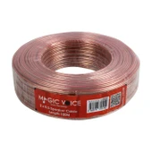 MagicVoice 2 x 0.50 Şeffaf Hoparlör Kablosu 100 Metre thumbnail 1