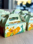 Dinazor Kutusu 25 'li El Tutmalı Çanta Doğum Günü Hediye Kutusu Pasta Kutusu - 2