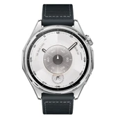 Sneezy Huawei Watch GT6 46mm İle Uyumlu Metal Tokalı Dikiş Desenli Dokuma Silikon Kordon  Siyah - 4