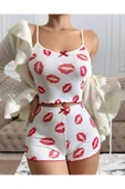Arias Closet Kiss Öpücük Beyaz Şortlu Takım - 1