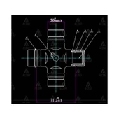 İSTAVROZ MAFSAL (ŞAFT) L-200 06= 4x2 / 4x4 (101mm X 30mm İÇTEN SEGMAN) MHR-10403 MAHER GUM-99 - 1