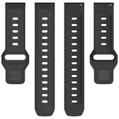 Huawei Watch GT6 46mm İle Uyumlu Çift Renkli Spor Silikon Kordon Nefes Alabilir Konforlu  Siyah thumbnail 5