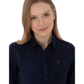 Kadın Uzun Kollu Basic Gömlek thumbnail 4