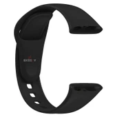 Xiaomi Redmi Watch 3 Uyumlu PureLux Soft Silikon Kordon  Siyah Siyah - 3
