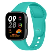 Xiaomi Redmi Watch 3 Uyumlu PureLux Soft Silikon Kordon  Turkuaz Turkuaz - 1