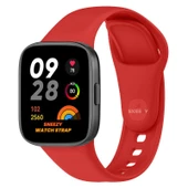 Xiaomi Redmi Watch 3 Uyumlu PureLux Soft Silikon Kordon  Siyah Siyah - 10