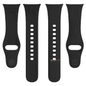 Xiaomi Redmi Watch 3 Uyumlu PureLux Soft Silikon Kordon  Siyah Siyah - 5