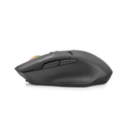 Hadron G400 1600dpi Gökkuşağı Ledli Ekranlı Bluetooth + 2.4 GHz Mini USB Type-C Şarjlı Kablosuz Oyuncu Mouse - Siyah - 4