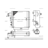 RADYATÖR KALORİFER PALIO  96-05 MEKANİK MHR-19068 MAHER 7078698 - 1